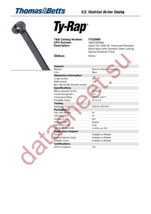 TY529MX datasheet  